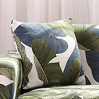 HKM-472595 Super Stretchable Geometric Sofa Slipcover for Three-Seater Couch, Polyester Fabric