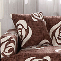 HKM-472595 Super Stretchable Geometric Sofa Slipcover for Three-Seater Couch, Polyester Fabric