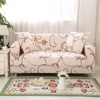 HKM-472595 Super Stretchable Geometric Sofa Slipcover for Three-Seater Couch, Polyester Fabric