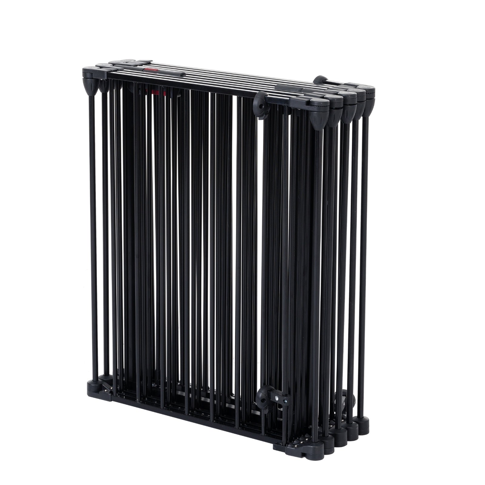 HKM-472723 150 Inch Adjustable Metal Safety Gate with Walk Through Door - Versatile Play Yard and Fireplace Fence