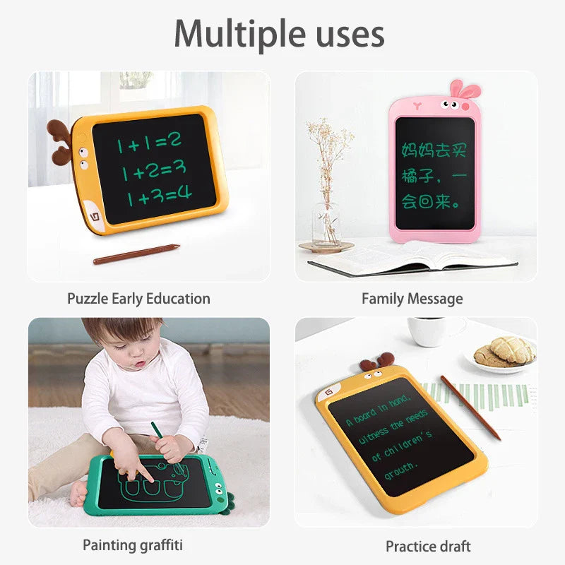 HKM-472787 Colorful LCD Writing Tablet with Lock Button - 8.5 & 10 Inch Portable Digital Drawing Board