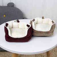 HKM-472851 Cozy Removable Velvet Mini Sofa Nest for Small Pets - Hammocks for Hamsters, Squirrels, and More