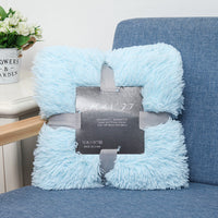 HKM-472979 Double-Layer Plush Blanket with Velvet Touch for Versatile Use and Comfort