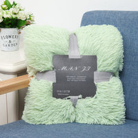 HKM-472979 Double-Layer Plush Blanket with Velvet Touch for Versatile Use and Comfort