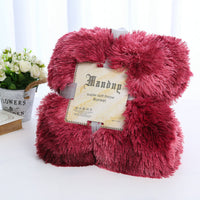HKM-472979 Double-Layer Plush Blanket with Velvet Touch for Versatile Use and Comfort