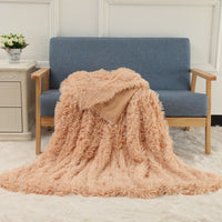 HKM-472979 Double-Layer Plush Blanket with Velvet Touch for Versatile Use and Comfort