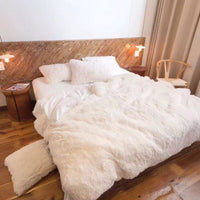 HKM-472979 Double-Layer Plush Blanket with Velvet Touch for Versatile Use and Comfort