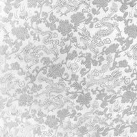 HKM-473043 Happy Auspicious Dragon and Phoenix Brocade Fabric for Skirts, Shirts, and Wedding Dresses - 50% Rayon, 50% Polyester, 150cm Wide