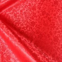 HKM-473043 Happy Auspicious Dragon and Phoenix Brocade Fabric for Skirts, Shirts, and Wedding Dresses - 50% Rayon, 50% Polyester, 150cm Wide