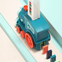 HKM-473171 Electric Automatic Domino Stacking Toy Set for Kids - Creative Domino Train Game