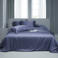 HKM-473363 Lyocell Solid Color Tencel Bed Sheet and Duvet Cover Set in Various Sizes