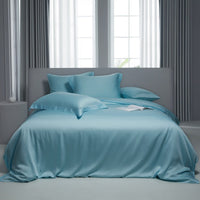 HKM-473363 Lyocell Solid Color Tencel Bed Sheet and Duvet Cover Set in Various Sizes