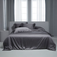HKM-473363 Lyocell Solid Color Tencel Bed Sheet and Duvet Cover Set in Various Sizes