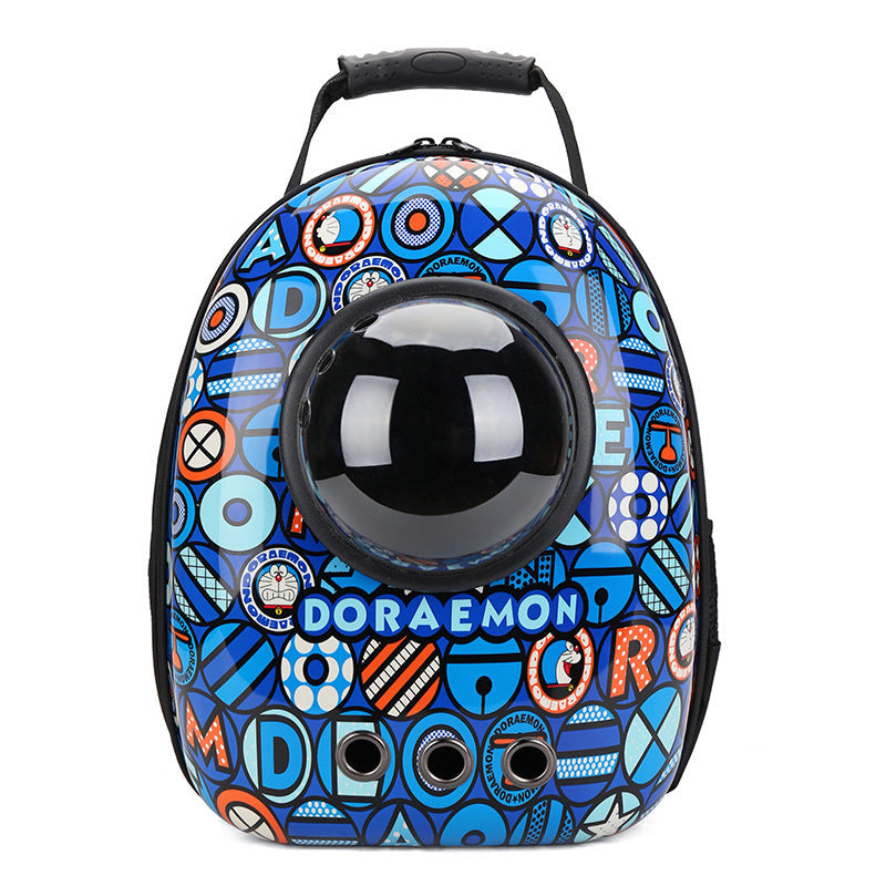 HKM-473363 Pet Space Capsule Carrier Bag – Durable PC and Oxford Fabric for Comfort and Convenience