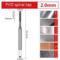 HKM-473555 Cobalt High-Speed Steel Spiral Tip Tap Drill Bit Set M2-M12 for CNC and Machining Applications