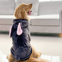 HKM-473619 Tiger Print Pet Costume for Dogs with Wool Lining - Golden Retriever Size