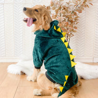 HKM-473619 Tiger Print Pet Costume for Dogs with Wool Lining - Golden Retriever Size