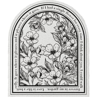 HKM-473747 Nordic Style Non-Slip Semicircle Entrance Door Mat with Plant Flower Design