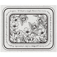HKM-473747 Nordic Style Non-Slip Semicircle Entrance Door Mat with Plant Flower Design
