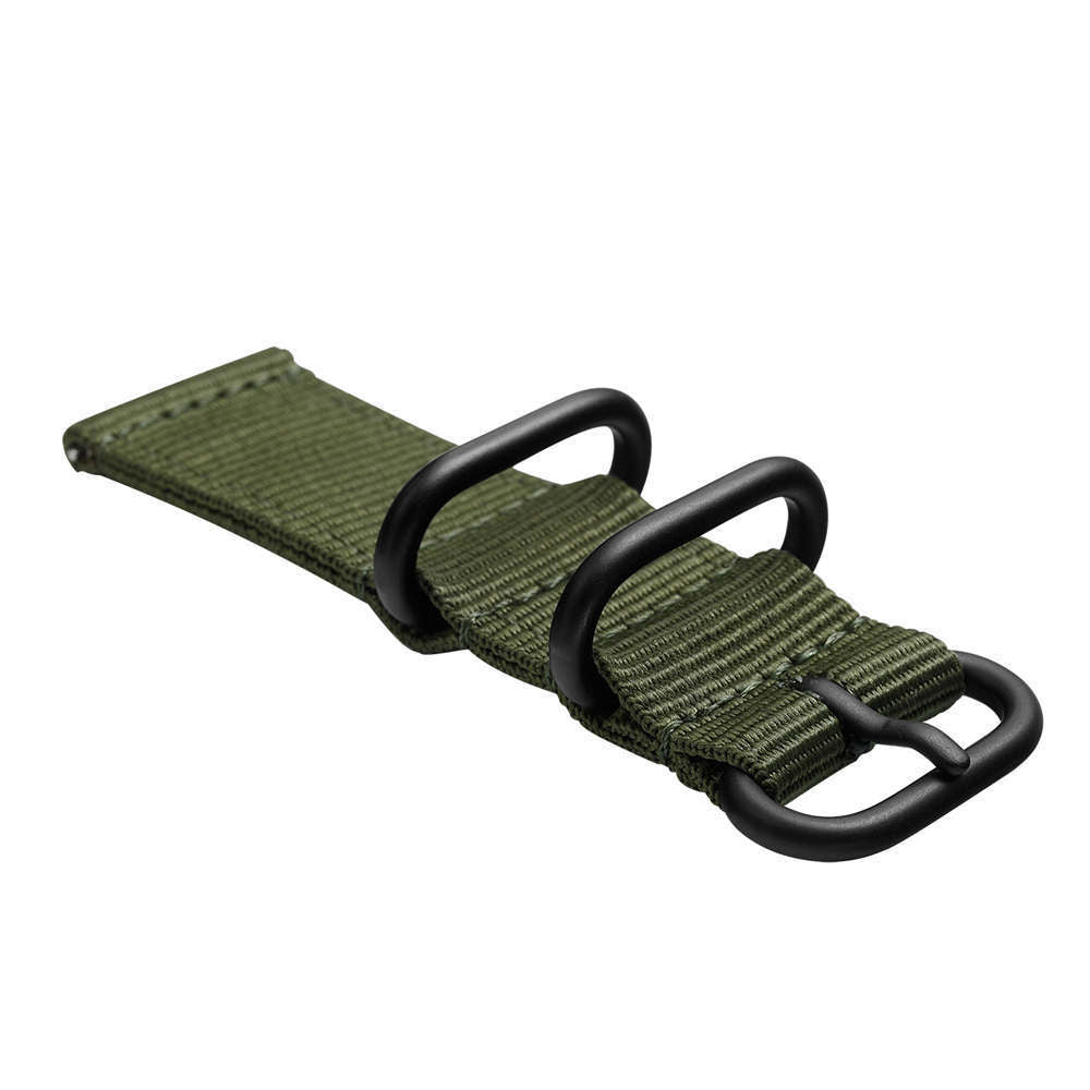 HKM-473875 Nylon Three-Buckle Watch Strap for Samsung Watches - Fits Galaxy Watch3, Active2 & More