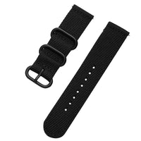 HKM-473875 Nylon Three-Buckle Watch Strap for Samsung Watches - Fits Galaxy Watch3, Active2 & More