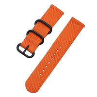 HKM-473875 Nylon Three-Buckle Watch Strap for Samsung Watches - Fits Galaxy Watch3, Active2 & More