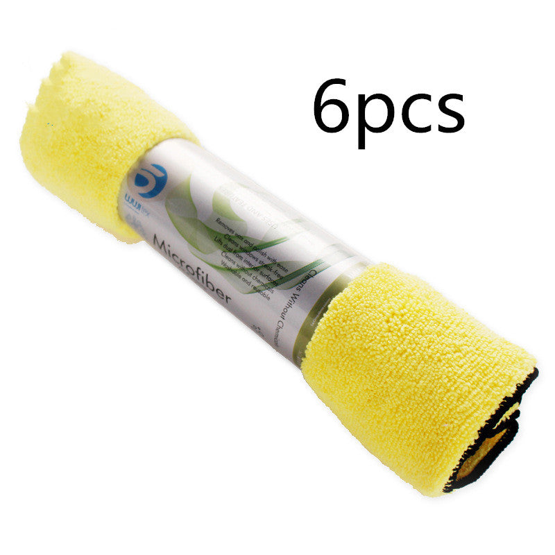 KTX-473939 Microfiber Car Wash Towel Cleaning Cloth - 30cm x 40cm, Polyester & Nylon Blend, 350g