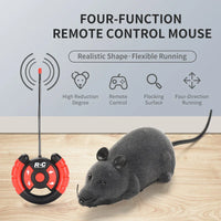 HKM-473939 Remote-Controlled Electric Mouse Toy for Cats and Kittens - Fun Educational Flocking Design