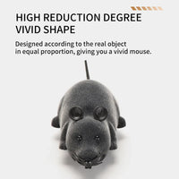 HKM-473939 Remote-Controlled Electric Mouse Toy for Cats and Kittens - Fun Educational Flocking Design