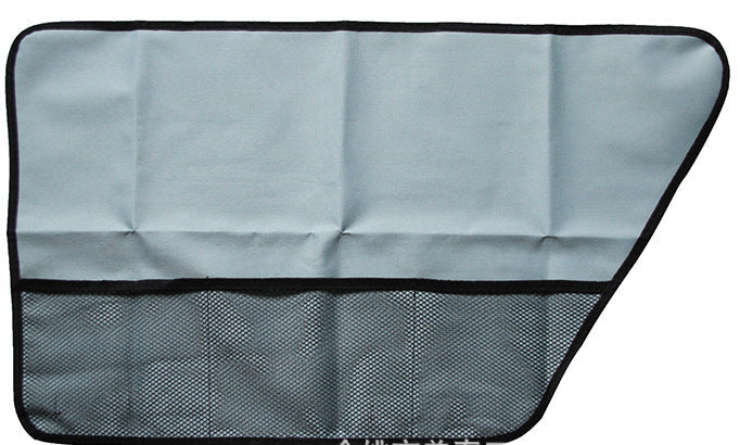 HKM-474131 Car Door Protection Mat - Durable Oxford Cloth Anti-Scratch Dog Pad (72x40CM, Set of 2)