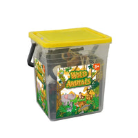 HKM-474195 Wildlife Safari Animal Toy Set - 14 Piece Jungle Adventure for Ages 2-4