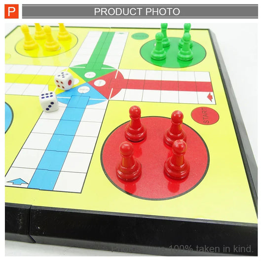 HKM-474323 Intelligent Folding Ludo Board Game for Kids - Educational Toy for Ages 2-7