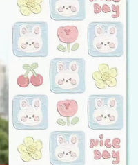 HKM-474451 Frosted Glass Sticker for Windows - Modern Design with Floral and Animal Patterns, 60cm x 100cm