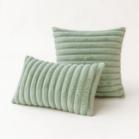 HKM-474643 Modern Stripe Pillow Cover for Living Room and Bedroom - Polyester, Various Colors, 30x50cm & 45x45cm