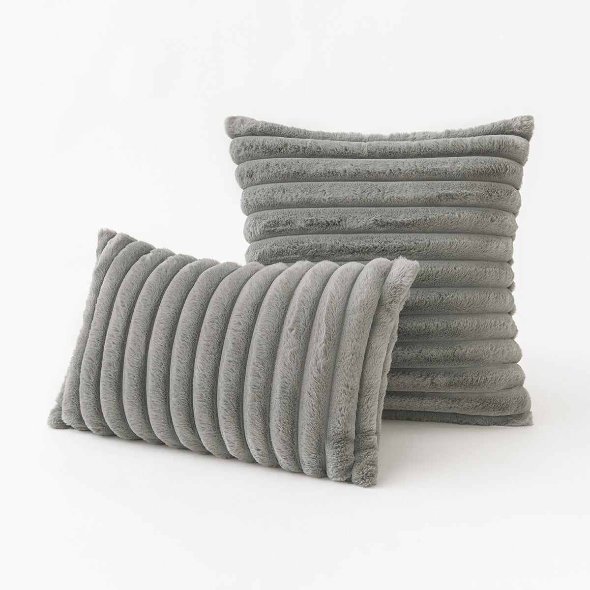 HKM-474643 Modern Stripe Pillow Cover for Living Room and Bedroom - Polyester, Various Colors, 30x50cm & 45x45cm