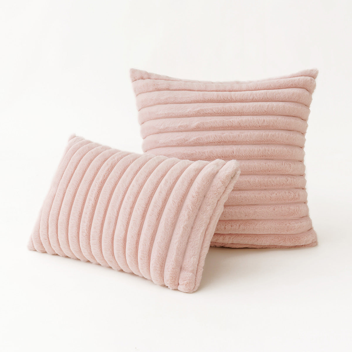 HKM-474643 Modern Stripe Pillow Cover for Living Room and Bedroom - Polyester, Various Colors, 30x50cm & 45x45cm