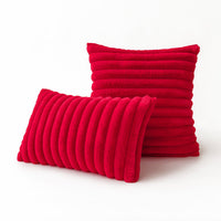 HKM-474643 Modern Stripe Pillow Cover for Living Room and Bedroom - Polyester, Various Colors, 30x50cm & 45x45cm