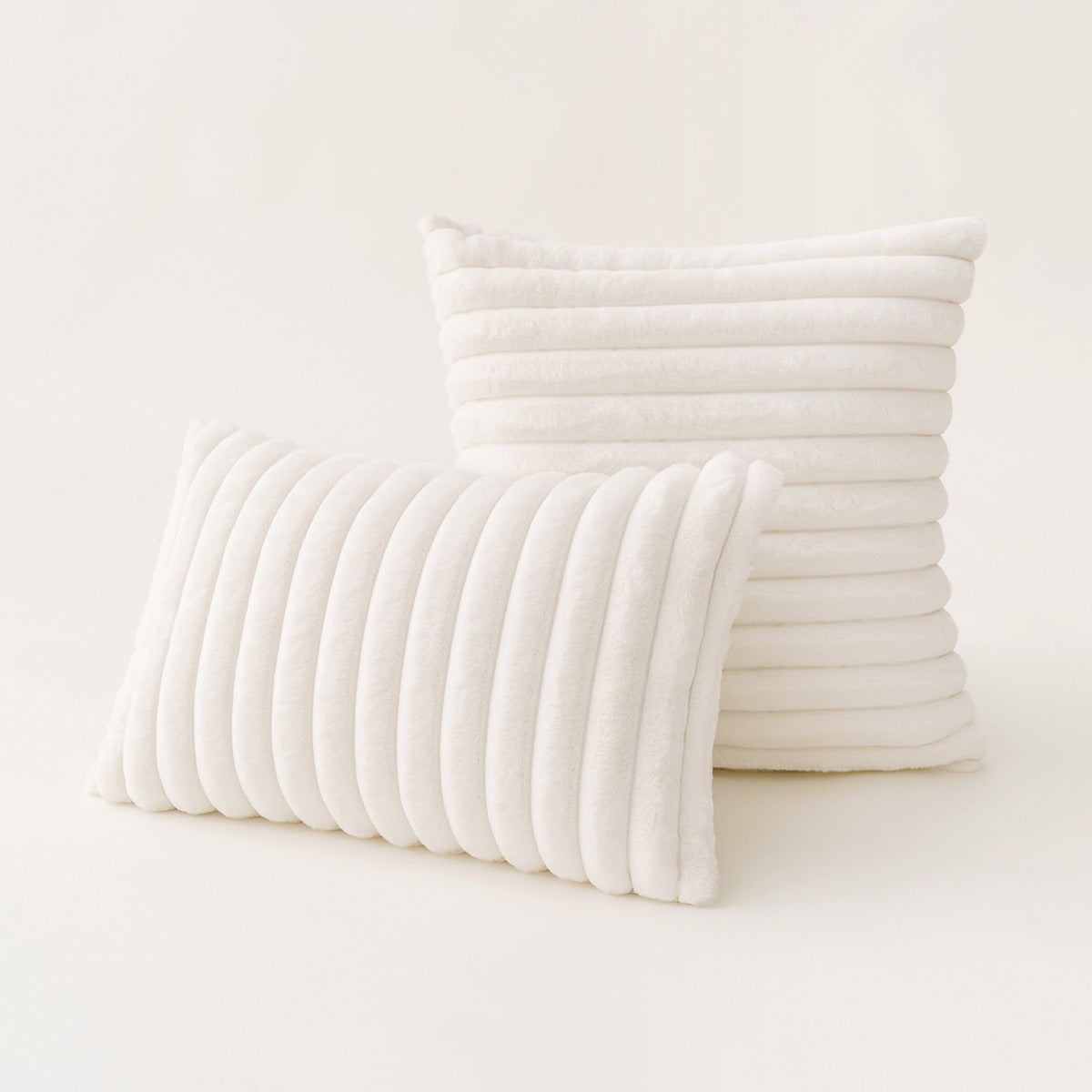 HKM-474643 Modern Stripe Pillow Cover for Living Room and Bedroom - Polyester, Various Colors, 30x50cm & 45x45cm