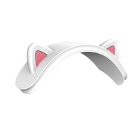HKM-474707 Silicone Cat Ear Protective Sleeve for Wireless Bluetooth Headset - Black/White