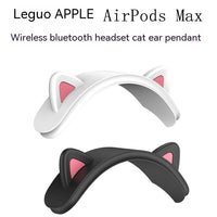 HKM-474707 Silicone Cat Ear Protective Sleeve for Wireless Bluetooth Headset - Black/White