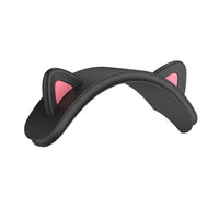 HKM-474707 Silicone Cat Ear Protective Sleeve for Wireless Bluetooth Headset - Black/White