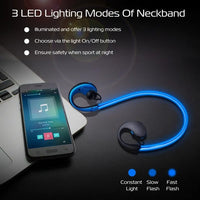 HKM-474707 Wireless V4.1 Neckband Earphones with HD Stereo Sound - Sweat-proof, Long Battery Life, Multiple Colors Available