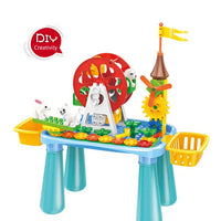 HKM-475091 Creative DIY Marble Run Building Blocks Toy Set for Kids - 66 Pieces Educational Track Playset