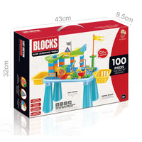 HKM-475091 Creative DIY Marble Run Building Blocks Toy Set for Kids - 66 Pieces Educational Track Playset