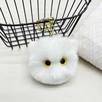 HKM-475347 Cute Plush Cat Keychain for Handbags and Backpacks - Cartoon Pendant with Keyring