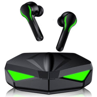 HKM-475411 TWS Bluetooth Headset with Dual-mode Connectivity and 10m Range - Devil Black