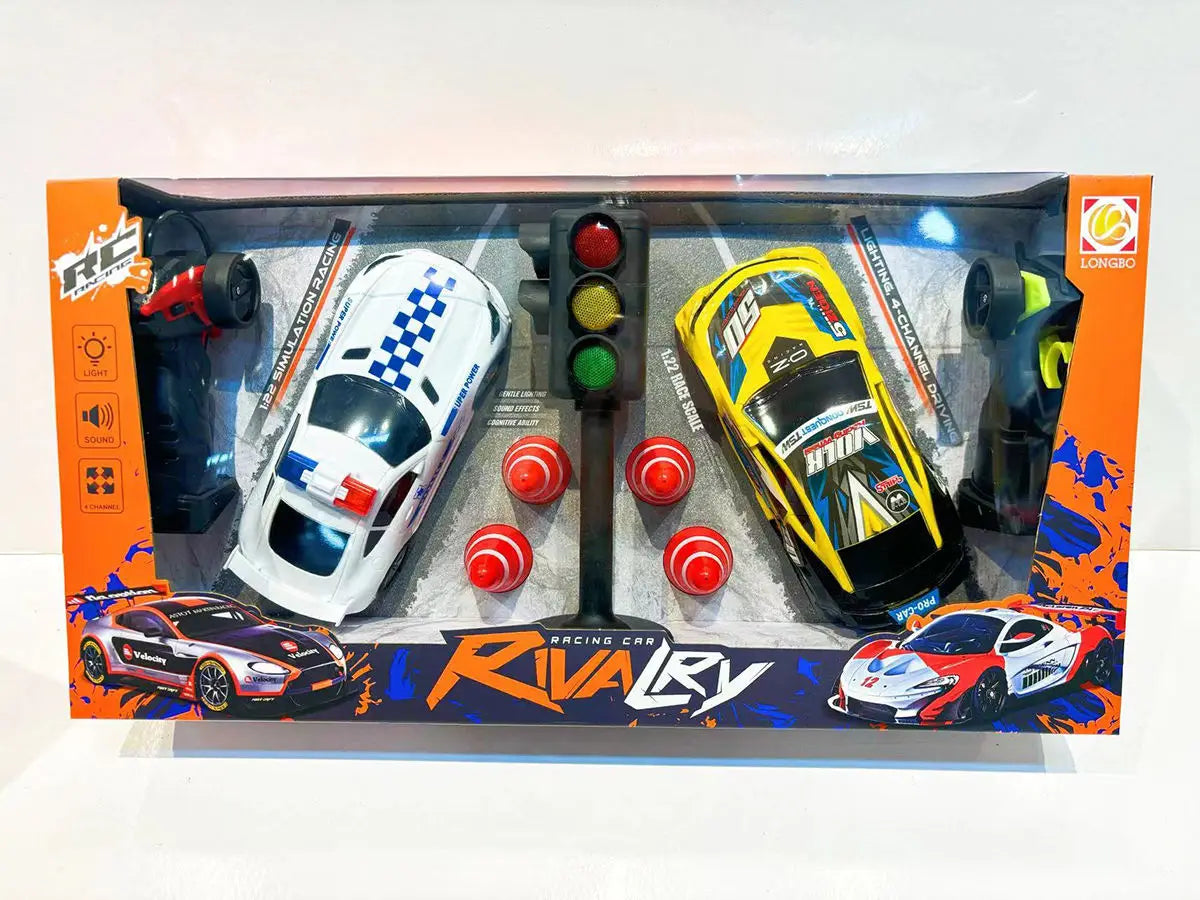 HKM-475475 1:22 Scale Remote Control Drift Racing Car with Four Channel Control - Ready-to-Go, Indoor/Outdoor Use