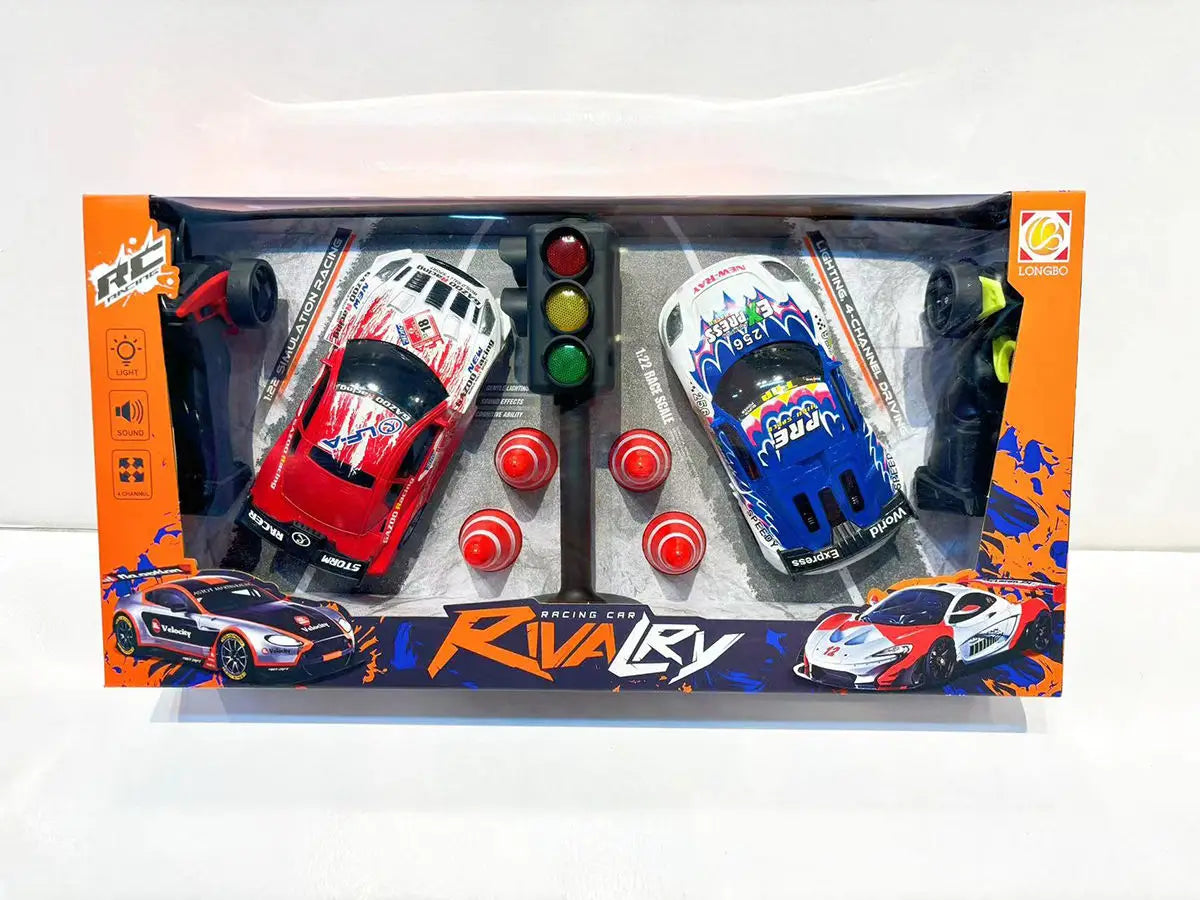 HKM-475475 1:22 Scale Remote Control Drift Racing Car with Four Channel Control - Ready-to-Go, Indoor/Outdoor Use