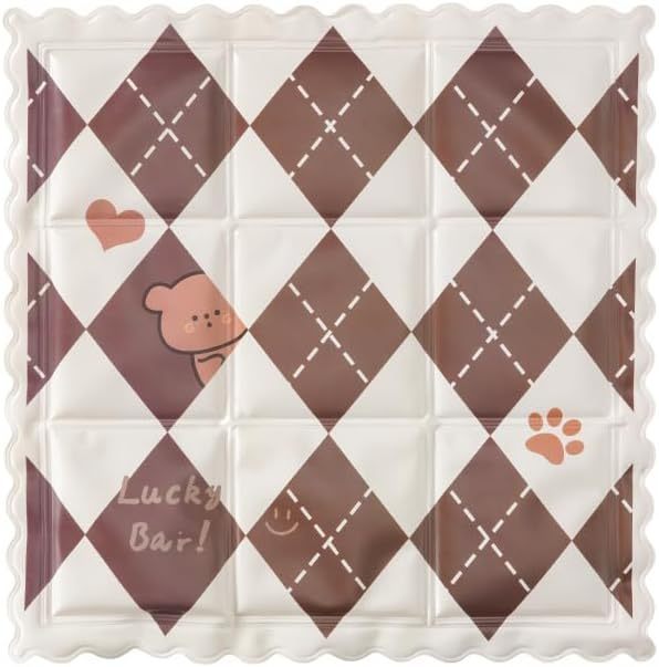 HKM-475539 Cooling Gel Pet Mat for Dogs and Cats, Breathable and Portable Sleeping Pad, 35x35cm
