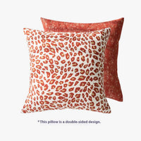 HKM-475667 Leopard Print Decorative Pillow and Waist Pillow Cover Set – Multiple Sizes Available